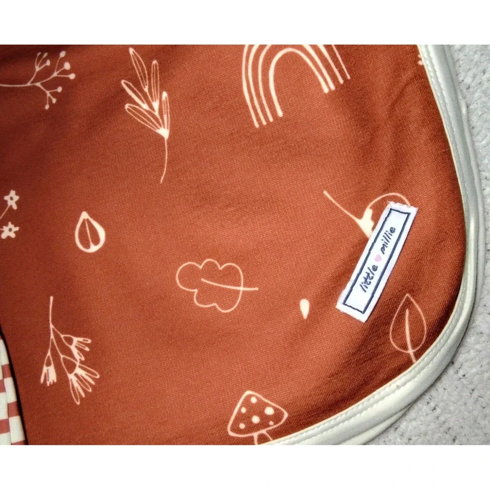 Little Millie 3pc Baked Clay‎ Snail Baby Girl 3 Mo Blanket Footsie Sleeper Hat